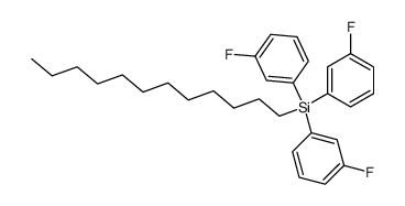 Dodecyl-tri-(m-fluor-phenyl)-silan Structure