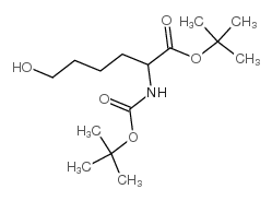 TERT-BUTYL 2-((TERT-BUTOXYCARBONYL)AMINO)-6-HYDROXYHEXANOATE Structure