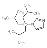 1H-Imidazole,1-[tris(2-methylpropyl)plumbyl]- Structure