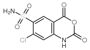 7-氯-2,4-二氧代-1,4-二氢-2H-苯并[d][1,3]噁嗪-6-磺酰胺结构式