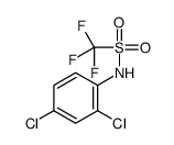 N-(2,4-Dichlorophenyl)-1,1,1-trifluoromethanesulfonamide结构式