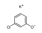 m-chlorophenol, potassium salt Structure