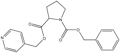 (2S)-1,2-Pyrrolidinedicarboxylic acid 1-benzyl 2-(4-pyridylmethyl) ester structure