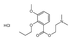 2-(3-methoxy-2-propoxybenzoyl)oxyethyl-dimethylazanium,chloride Structure