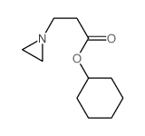1-Aziridinepropanoicacid, cyclohexyl ester structure
