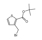 tert-butyl 3-bromomethylthiophene-2-carboxylate结构式