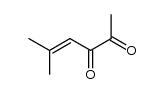 5-methyl-hex-4-ene-2,3-dione Structure