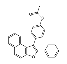 [4-(2-phenylbenzo[e][1]benzofuran-1-yl)phenyl] acetate Structure