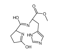 methyl N-(5-oxo-L-prolyl)-L-histidinate结构式
