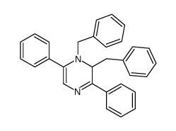 1,2-dibenzyl-3,6-diphenyl-1,2-dihydro-pyrazine结构式