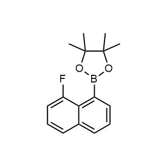 2-(8-氟萘-1-基)-4,4,5,5-四甲基-1,3,2-二氧硼杂环戊烷结构式