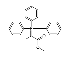 methyl 2-iodo-2-(triphenyl-λ5-phosphanylidene)acetate结构式