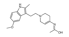 N-[1-[2-(5-methoxy-2-methyl-1H-indol-3-yl)ethyl]-3,6-dihydro-2H-pyridin-4-yl]acetamide结构式