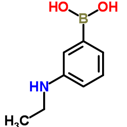 3-Ethylaminophenyl boronic acid Structure