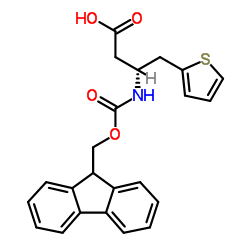 Fmoc-(R)-3-Amino-4-(2-thienyl)-butyric acid structure