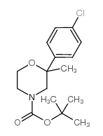 2-(4-氯苯基)-2-N-甲基吗啡啉-4-羧酸叔丁酯结构式