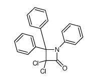 3,3-dichloro-1,4,4-triphenylazetidin-2-one结构式