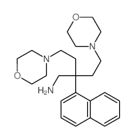 4-Morpholinebutanamine,b-[2-(4-morpholinyl)ethyl]-b-1-naphthalenyl- Structure