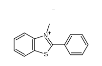 1-methyl-2-phenylbenzothiazolium iodide结构式