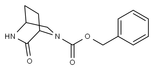 benzyl 6-oxo-2,5-diazabicyclo[2.2.2]octane-2-carboxylate结构式