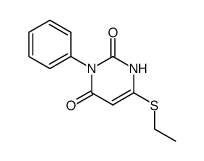 6-ethylsulfanyl-3-phenyl-1H-pyrimidine-2,4-dione结构式