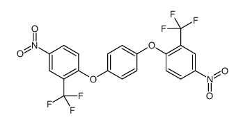 4-nitro-1-[4-[4-nitro-2-(trifluoromethyl)phenoxy]phenoxy]-2-(trifluoromethyl)benzene结构式