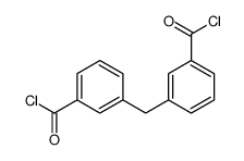 3-[(3-carbonochloridoylphenyl)methyl]benzoyl chloride Structure
