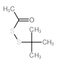 Ethane(dithioperoxoic)acid, 1,1-dimethylethyl ester Structure