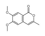 6,7-dimethoxy-3-methyl-1H-isochromen-1-one结构式