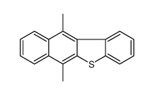 6,11-dimethylbenzo(b)naphtho(2,3-d)thiophene Structure