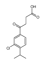 4-(3-chloro-4-propan-2-ylphenyl)-4-oxobutanoic acid结构式