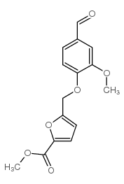 5-[((4-甲酰基-2-甲氧基苯氧基)甲基]-2-糠酸甲酯结构式