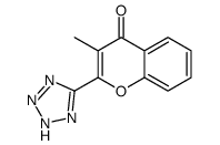 3-methyl-2-(2H-tetrazol-5-yl)chromen-4-one Structure