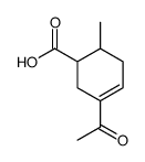 3-Cyclohexene-1-carboxylic acid, 3-acetyl-6-methyl- (8CI)结构式