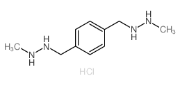 Hydrazine,1,1'-(p-phenylenedimethylene)bis[2-methyl-, dihydrochloride (7CI,8CI) Structure