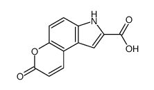 7-oxo-3H-pyrano[3,2-e]indole-2-carboxylic acid结构式