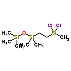 1-(2-(Dichloro(Methyl)Silyl)Ethyl)-1,1,3,3,3-PentamethylDisiloxane Structure