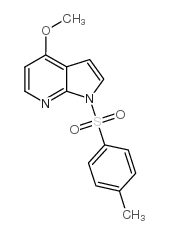 4-甲氧基-1-[(4-甲基苯基)磺酰基]-1H-吡咯并[2,3-b]吡啶结构式
