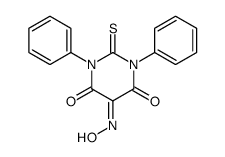 5-hydroxyimino-1,3-diphenyl-2-sulfanylidene-1,3-diazinane-4,6-dione结构式