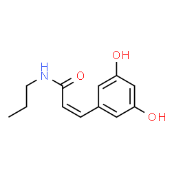 2-Propenamide, 3-(3,5-dihydroxyphenyl)-N-propyl- (9CI)结构式