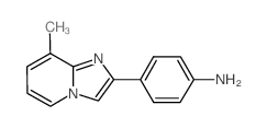 4-(8-Methylimidazo[1,2-a]pyrid-2-yl)aniline结构式