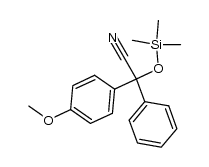 4-Methoxybenzophenone O-trimethylsilylcyanohydrin结构式
