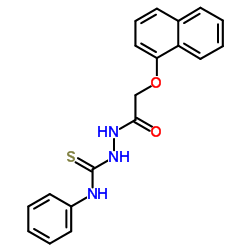 2-[(1-Naphthyloxy)acetyl]-N-phenylhydrazinecarbothioamide结构式