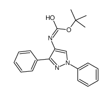 Carbamic acid, (1,3-diphenyl-1H-pyrazol-4-yl)-, 1,1-dimethylethyl ester (9CI)结构式