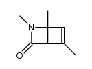 1,2,5-trimethyl-3-oxo-2-azabicyclo[2.2.0]hex-5-ene结构式