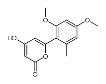 6-(2,4-dimethoxy-6-methylphenyl)-4-hydroxy-2H-pyran-2-one结构式