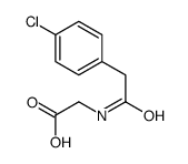 2-[[2-(4-chlorophenyl)acetyl]amino]acetic acid Structure