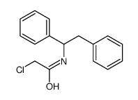 2-chloro-N-(1,2-diphenylethyl)acetamide结构式