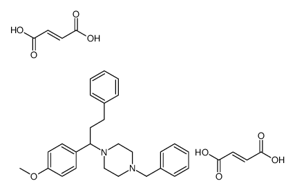 1-benzyl-4-[1-(4-methoxyphenyl)-3-phenylpropyl]piperazine,(E)-but-2-enedioic acid Structure