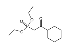 diethyl (2-cyclohexyl-2-oxoethyl)phosphonate Structure